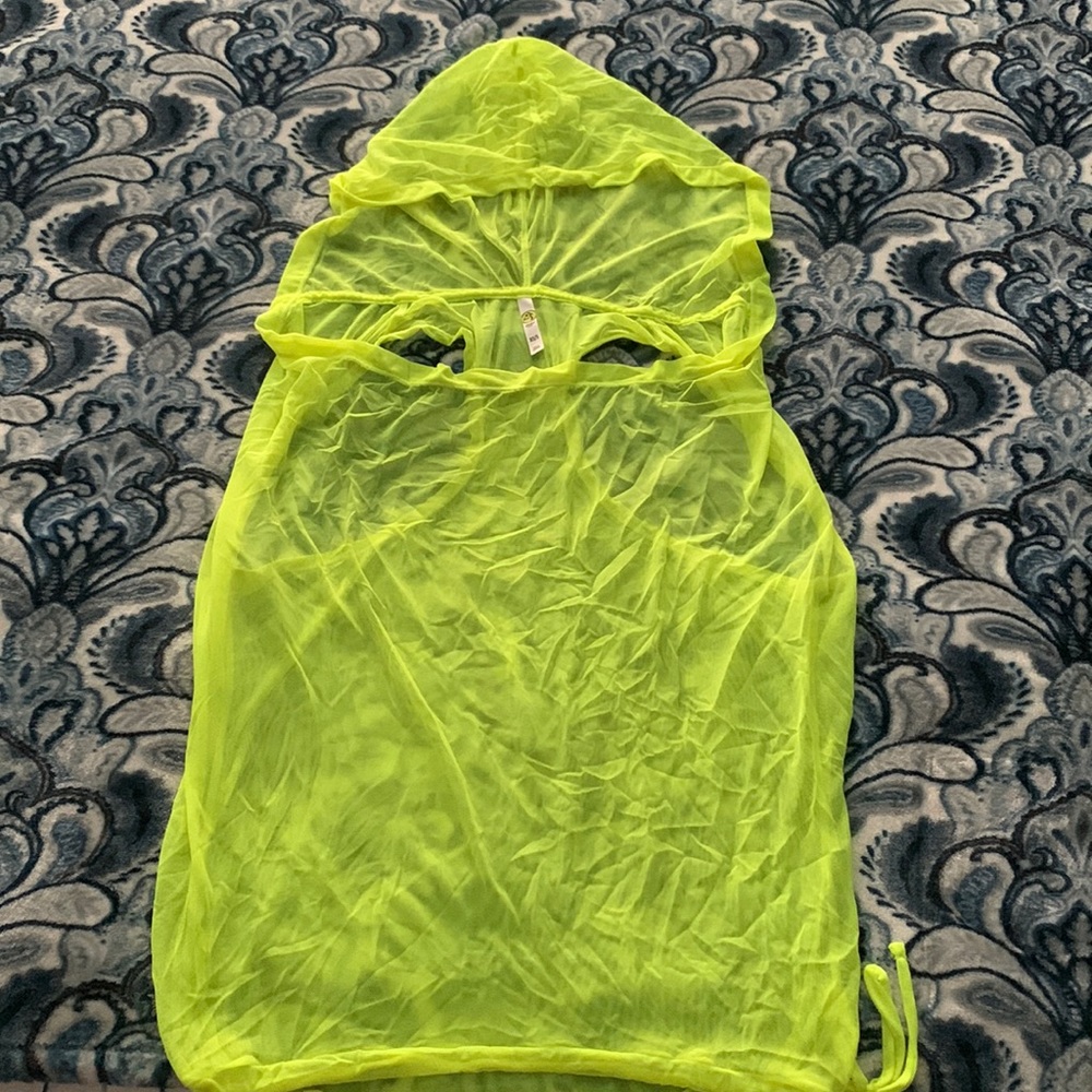Zumba Fitness see through thank top with hoodie
